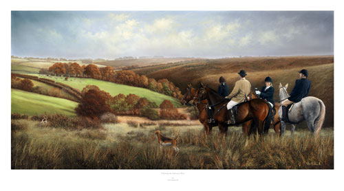 Dulverton West Foxhounds Painting
