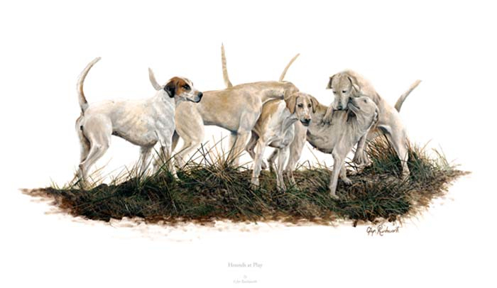 Dulverton West Foxhounds Print